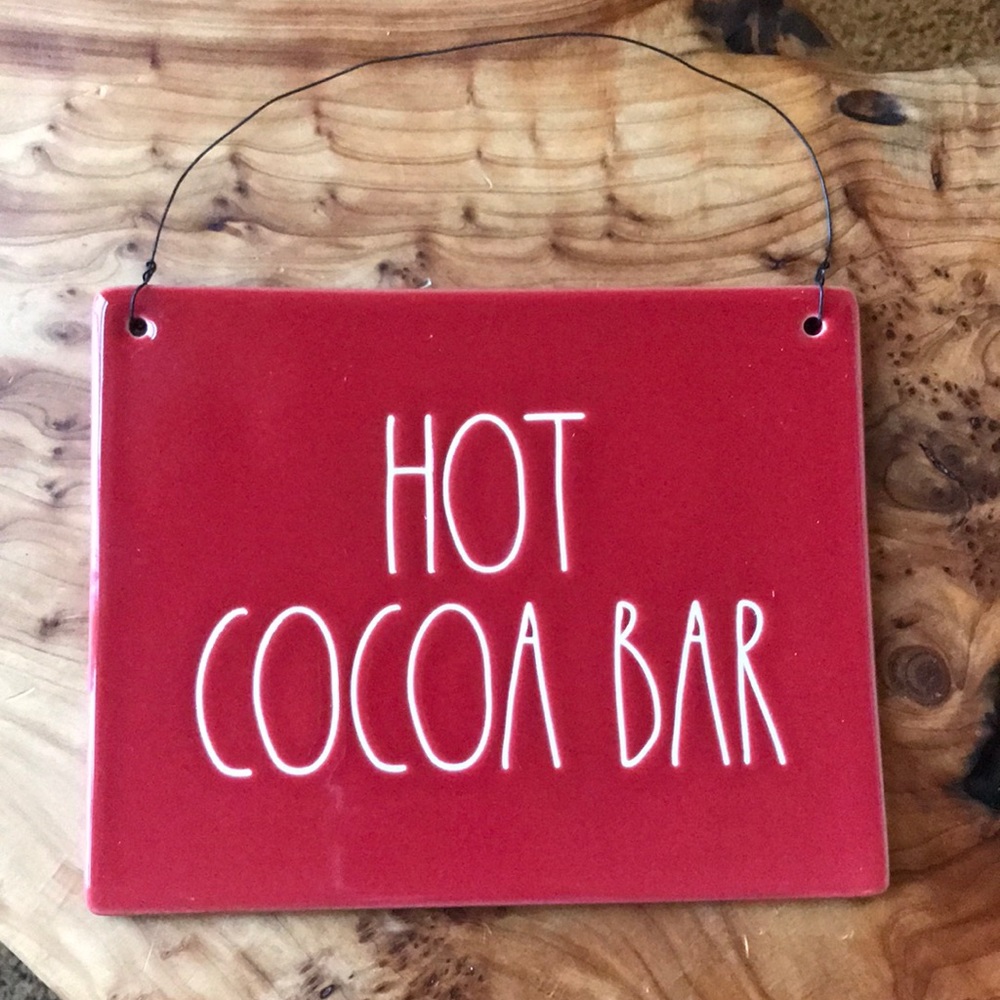 {{SOLD}} Rae Dunn Hot Cocoa Bar Sign - Picture 1 of 4